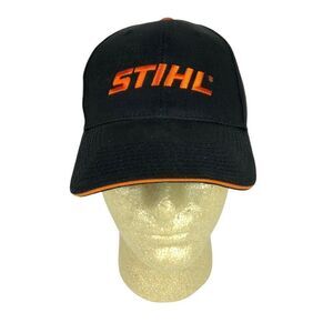 Stihl Outfitters Ball Cap Hat Strapback Adjustable Black Embroidered Saw